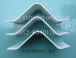 流线型二通道不带钩除雾器板片是四种板片结构中使用范围最广